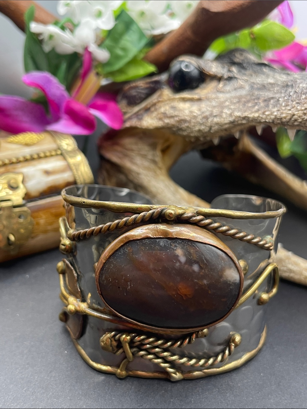 Brutalist Stone Cuff